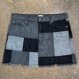 ALICE/OLIVIA PATCHWORK DENIM GRAY M | 30