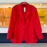 KOBI HALPERIN TWO BUTTON BLAZERS RED XL
