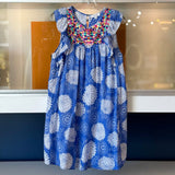 THML PRINT DRESSES BLUE M
