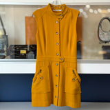 VERONICA BEARD BUTTON FRONT DRESSES YELLOW S