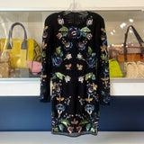 NEEDLE & THREAD EMBELLISHED DRESSES BLACK S | 4