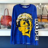 MOSCHINO GRAPHIC TOPS BLUE L