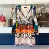 MARCIANO SILK DRESSES LEOPARD S