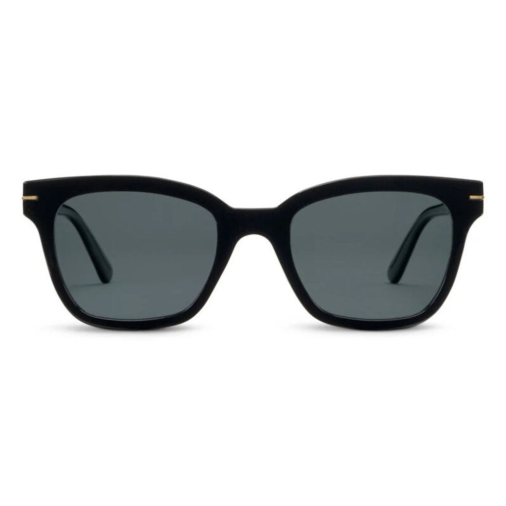 PEEPERS 3552D polarized sunglasses, black frames with dark gray lenses