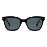 PEEPERS 3552D polarized sunglasses, black frames with dark gray lenses