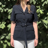 THEORY SHORT SLEEVE JACKETS NAVY S