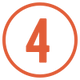 The number 4 with a circle around it.