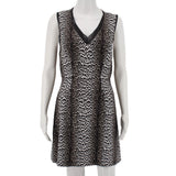 REISS SILK DRESSES BLACK WHITE M