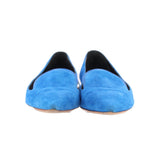 RUPERT SANDERSON JOCOSE POINTED TOE SUEDE FLATS BLUE 39 EU | 8 US