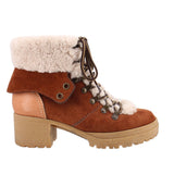 SEE BY CHLOE EILEEN HIKER BOOTS BROWN 38 EU | 7 US