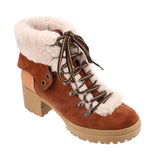 SEE BY CHLOE EILEEN HIKER BOOTS BROWN 38 EU | 7 US