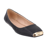 ALFANI GOLD TOE FLATS BLACK 6.5 US