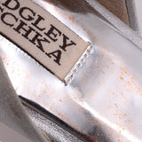 BADGLEY MISCHKA CRYSTAL HEELS SILVER 9.5 US