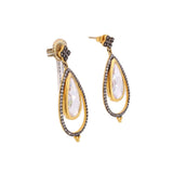 FREIDA ROTHMAN CUBIC ZIRCONIA PEAR SHAPED EARRINGS