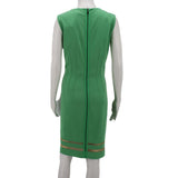 ELIE TAHARI PRINT DRESSES GREEN M