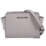 MICHAEL KORS MINI SELMA CROSSBODYS GRAY