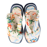 FARM RIO COPACABANA SCARF PLATFORM SANDALS PRINT 9 US