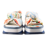 FARM RIO COPACABANA SCARF PLATFORM SANDALS PRINT 9 US