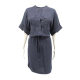 LAFAYETTE 148 SHORT SLEEVE DRESSES NAVY S