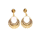 AJS DESIGN 22K GOLD PLATED DROP EARRINGS