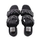 DOLCE & VITA WOVEN SANDALS BLACK 8