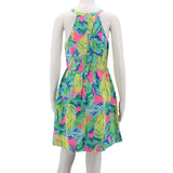 LILLY PULITZER SLEEVELESS DRESSES BLUE/GREEN S