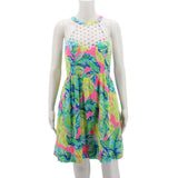 LILLY PULITZER SLEEVELESS DRESSES BLUE/GREEN S