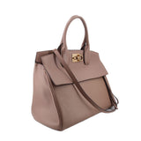 FERRAGAMO LARGE STUDIO SATCHELS TAUPE