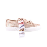 SUPERGA PAIREFLEXMATT SEQUIN SNEAKERS ROSE GOLD 9.5 US