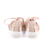 SUPERGA PAIREFLEXMATT SEQUIN SNEAKERS ROSE GOLD 9.5 US