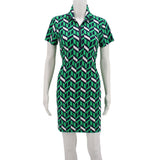 JUDECONNALLY PRINT DRESSES GREEN XS