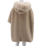 NOI REVERSIBLE ALPACA OUTERWEAR CREAM ONE SIZE