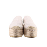 DKNY RICKI ESPADRILLE PLATFORM SANDALS CREAM 8 US