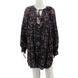 ULLA JOHNSON PRINT DRESSES BLACK L