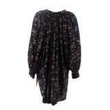 ULLA JOHNSON PRINT DRESSES BLACK L