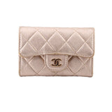 CHANEL METALLIC LAMBSKIN MICRO BELT BAGS GOLD