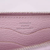 HERMES ZIPENGO CHAINE D'ANCRE COMPACT WALLETS BLUSH