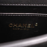 CHANEL TOP HANDLE FLAP CROSSBODYS BLACK