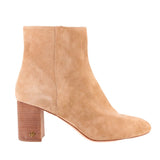 TORY BURCH BROOKE 70MM SUEDE ANKLE BOOTIES TAN 10 US