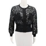 LOUIS VUITTON LACE JACKETS BLACK 36 | US 4