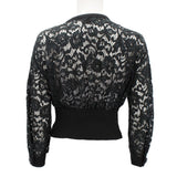 LOUIS VUITTON LACE JACKETS BLACK 36 | US 4