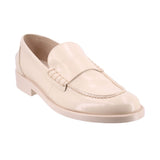 CHANEL PATENT LOAFERS CREAM 39.5 EU | 8.5 US