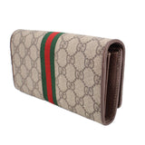 GUCCI OPHIDIA WALLET ON A CHAIN CROSSBODYS BROWN