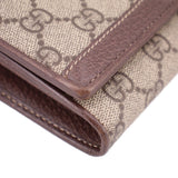 GUCCI OPHIDIA WALLET ON A CHAIN CROSSBODYS BROWN