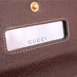 GUCCI OPHIDIA WALLET ON A CHAIN CROSSBODYS BROWN