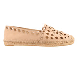 TORY BURCH MAY ESPADRILLE FLATS TAN 8 US