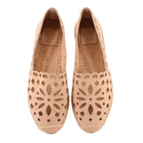 TORY BURCH MAY ESPADRILLE FLATS TAN 8 US