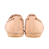 TORY BURCH MAY ESPADRILLE FLATS TAN 8 US