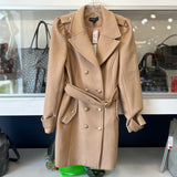 GEN LOVE BREA DOUBLE BREASTED 3/4 LENGTH COAT OUTERWEAR TAN M