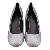 MICHAEL KORS PORTER FLEX PUMP HEELS SILVER 10 US